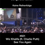 #514 See You Again by Wiz Khalifa Featuring Charlie Puth