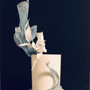 Edible Paper Sail on Top of Cake