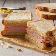 Ham and Mustard Sandwich