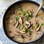 Vegan Cream of Mushroom Soup