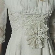 Lace "Pinwheel" Decoration on Dress