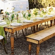 Bench Seating at Wedding