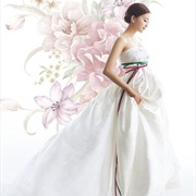 Multi-Colored Ribbons Wrapped Around Waist