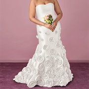 Rosette Decoration on Wedding Dress