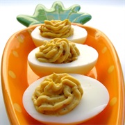 Orange Deviled Eggs