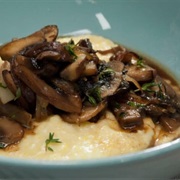 Mushroom Fricassée With Polenta