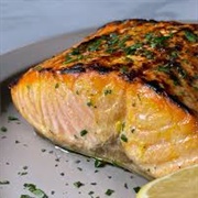 Baked Salmon With Saffron-Lemon Butter