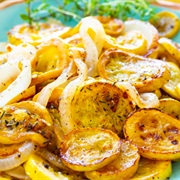 Browned Squash With Onions