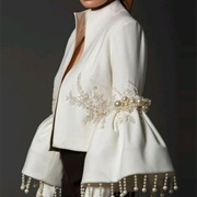 Decorations Around Gathered Sleeves