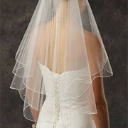 Angel Cut Wedding Veil