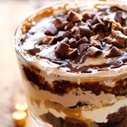 Caramel Rolo Brownie Trifle