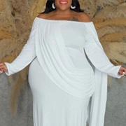 Crossbody/Diagonal Drape on Bodice