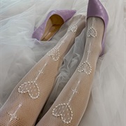 Beaded Bridal Tights
