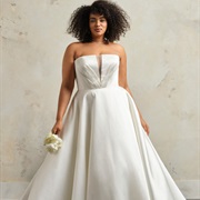 Deep-V Notch With Straight Neckline