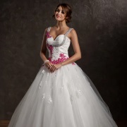 Beaded Harness on Bodice Onto Shoulder Straps