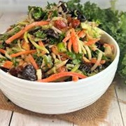 Honey Mustard, Almond, and Dried Cherry Slaw