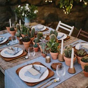 Potted Plants Wedding Decor