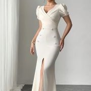 Buttons Along Hips, Top of Skirt