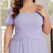 Crisscross Fabric Belt at Waistline