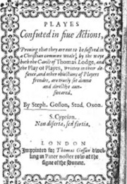 Playes Confuted in Five Actions (Stephen Gosson)