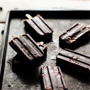 M&M and Buttered Hot Cocoa Popsicle