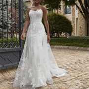 Decorated Tulle Overlay Dress