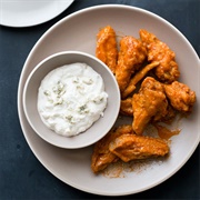 Wings With Blue Cheese Dip