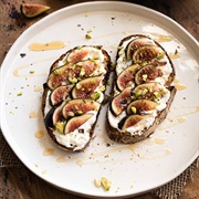 Whipped Feta, Pistachio, and Fig Toast