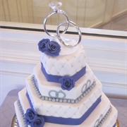 Cake With Rings Topper