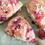 Strawberry Almond Scone