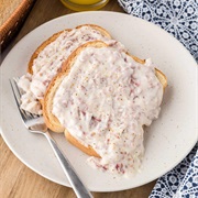 Poppy Seed Sourdough Bread With Chicken Gravy