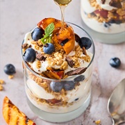 Roasted Nectarine Greek Yogurt Parfait