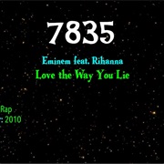 #9345 Love the Way You Lie by Eminem Featuring Rihanna
