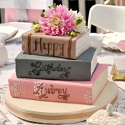 Books Birthday Cake