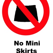 No Skirts/Dresses Shorter Than Your Fingertips