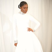 Matching Embellishment on Collar, Sleeve Cuffs