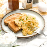 Multigrain Sourdough Bread With Cottage Cheese Scrambled Eggs