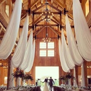 Linear Style Draping at Wedding