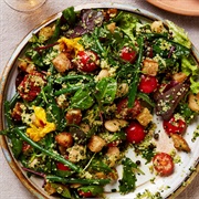 Bulgur and Lentil Salad With Vegetable Panzanella