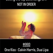#1313 One Kiss by Calvin Harris Featuring Dua Lipa