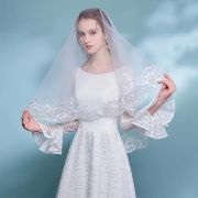 Shiny Embroidery on Veil