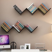 Zigzag Bookshelf on Wall