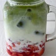 Spumoni Boba Tea With Cotton Candy Boba