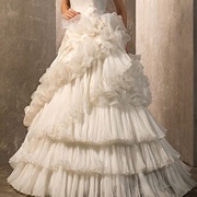 Mix of Ruffle Types on Skirt