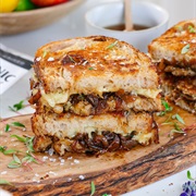Caramelized Onion and Marble Cheddar Sandwich