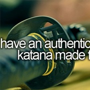 Have an Authentic Japanese Katana Made for Me