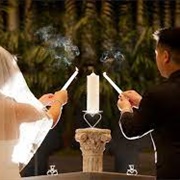 Unity Candle Display, Wedding Ceremony