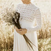 Circular Lace Wedding Dress