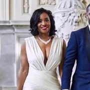 Two Ruched Panels Forming V-Neck Bodice