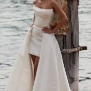 Detachable Silk Overskirt